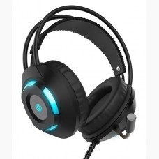 Celebrat gaming headset e-Sports GM-1 με μικρόφωνο, LED, 3.5mm, 50mm, μαύρο