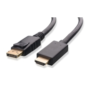 Powertech καλώδιο DisplayPort 1.2v(M) σε HDMI 1.4v(M), PTN3361, CCS, 2m