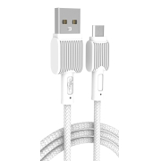 Powertech Καλώδιο USB σε Micro USB eco, 12W 2.4A, 1m, Λευκό