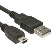 Powertech Καλώδιο USB 2.0 σε USB Mini, Χαλκός, 1.5m, μαύρο