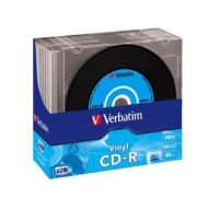 CD-R Verbatim AZO 700MB 52x Vinyl Surface 10pck Slim