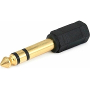 Powertech Αντάπτορας Stereo 3.5mm σε 6.35mm, Gold Plated, Μαύρος / CAB-J016