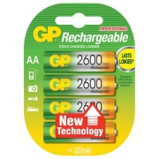 GP Μπαταρίες Επαναφορτιζόμενες AA Ni-MH 2600mAh 1.2V (4τμχ)