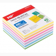 MP αυτοκόλλητα χαρτάκια σημειώσεων, 90x90mm, 400τμχ χρωματιστά