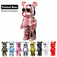 Ασύρματο Φορητό Ηχείο Bluetooth B2 Violent Bear, ροζ