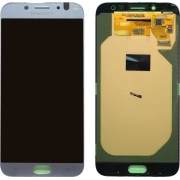 Γνήσια Οθόνη LCD με Μηχανισμό Αφής για Samsung Galaxy J7 2017 J730F - Χρώμα: Ασημί