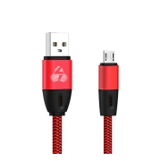 Powertech Καλώδιο USB σε Micro USB eco flat copper 1m κόκκινο