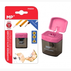 MP ξύστρα μολυβιών με κάδο, ροζ