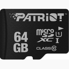 Patriot LX microSD/XC, 64GB, Class 10, U1 High Speed