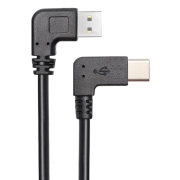 Powertech καλώδιο USB σε USB Type-C, 90°, Dual Easy USB, 0.5m