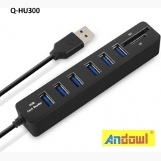 Andowl USB 3.0 Hub 8 Θυρών με σύνδεση USB-A & Θύρα Φόρτισης, Q-HU300