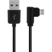 Powertech Καλώδιο USB 2.0 σε σε Γωνία (90°) micro USB