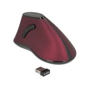 DELOCK εργονομικό vertical mouse, Οπτικό, ασύρματο, 5 buttons