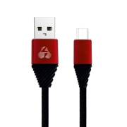 Powertech Καλώδιο USB σε Micro USB alu, copper, 1m, μαύρο