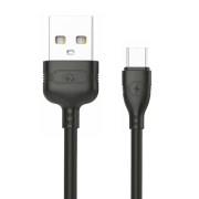 Powertech Καλώδιο USB σε Micro USB eco copper, 1m, μαύρο