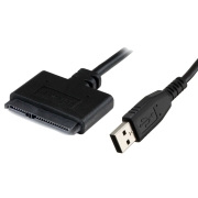 Powertech καλώδιο USB σε SATA, copper, 0.20m μαύρο