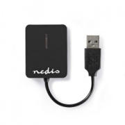 NEDIS Card reader All-in-One USB 2.0, με ενσωματωμένο καλώδιο