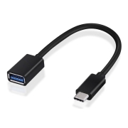 Powertech καλώδιο USB-C σε USB 3.1 θηλυκό, OTG, 0.20m μαύρο