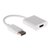 Powertech μετατροπέας DisplayPort 20pin Male σε HDMI 1.4V Female, λευκό