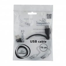 Cablexpert USB 2.0 Extension Cable 0.75m Black CC-USB2-AMAF-75CM/300-BK