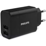 Philips Φορτιστής Τοίχου 2x USB, 17W / DLP2620-12