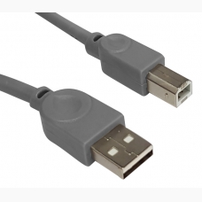 Powertech καλώδιο USB 2.0 σε USB Type Β, copper, 1.5m, γκρι