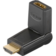 Goobay Αντάπτορας HDMI, 180° Περιστρεφόμενος, 4K/60Hz, Μαύρος / 51721