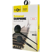 KLGO In-Ear Handsfree με Βύσμα 3.5mm, μαύρο - λευκό