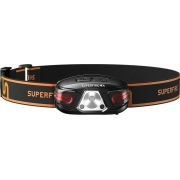 Superfire Φακός Κεφαλής με Αισθητήρα Φωτός, 5W, 500LM, 135m, 1200mAh