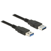 Powertech Καλώδιο USB 3.0 (A) σε USB 3.0 (A), 1.5m, μαύρο