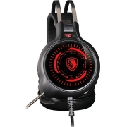 Gaming Headset Sades G50, 3.5mm, Black/Red