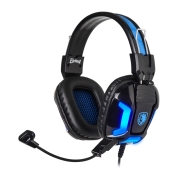 SADES Gaming Headset Element, blue LED, 3.5mm, 40mm ακουστικά