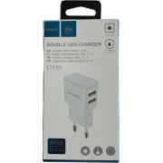 QIHANG Travel Τροφοδοτικό με 2 USB, 5V DC ~ 2.1A