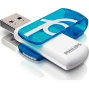 Philips Vivid 16GB USB 2.0 Stick, Λευκό - Μπλε