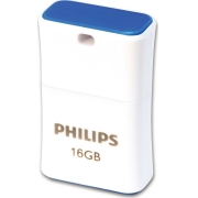 Philips Pico 16GB USB 2.0 Stick, Λευκό - Μπλε