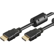 Powertech HDMI 1.4 Cable HDMI male - HDMI male 1.5m Μαύρο