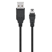 GOOBAY καλώδιο USB 2.0 σε USB Mini, copper 1.5m, μαύρο