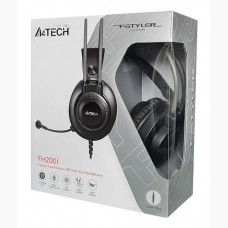 A4TECH Headset, 3.5mm, 50mm ακουστικά, μαύρα