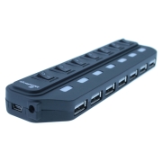 MediaRange Hub 7-Port Usb 2.0 Black