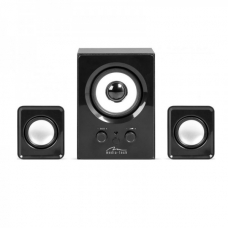 Media-Tech speakers Tumba 2.1 channel with wooden woofer, 12W RMS