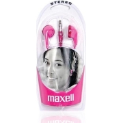 Maxell Ακουστικά Ψείρες, Stereo Earphone Ροζ