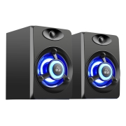 Powertech ηχεία Crystal sound, 2x 3W, 3.5mm, μαύρα