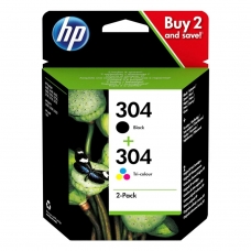HP Μελάνι Inkjet No.304 2-Pack Black-Tri-color Original
