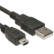 Powertech Καλώδιο USB 2.0 σε USB Mini, 5m, Black