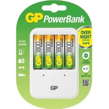 GP Φορτιστής 420 + 4 ΜΠΑΤ. 1800mAh