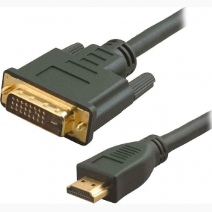 Powertech Καλώδιο HDMI 19pin σε DVI 24+1, Dual Link, Μαύρο, 3m