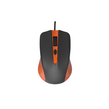 Powertech Wired Mouse Οπτικό 1200 DPI Πορτοκαλί