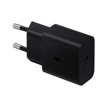 Samsung Fast Travel Charger 15W Type C Black, Χωρίς Καλώδιο