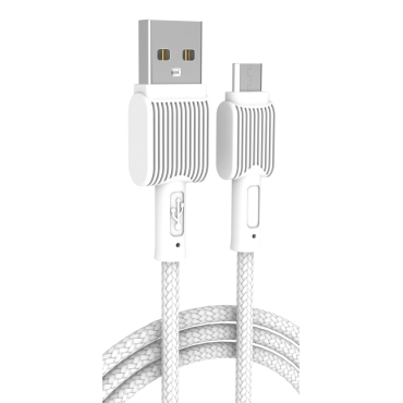 Powertech Καλώδιο USB σε Micro USB eco, 12W 2.4A, 1m, Λευκό