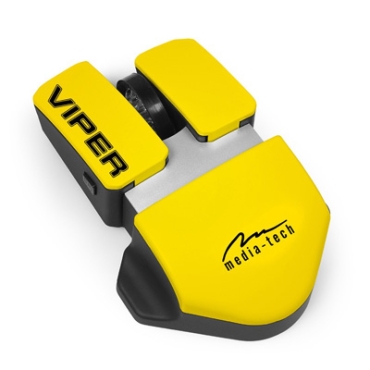 Mouse Gaming VIPER usb Yellow Media-Tech 800/1200/1600Dpi